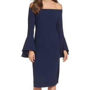 NWOT Bardot 'Solange" Off the Shoulder Midi Dress